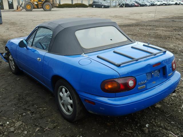 JM1NA3518M1220590 - 1991 MAZDA MX-5 MIATA BLUE photo 3