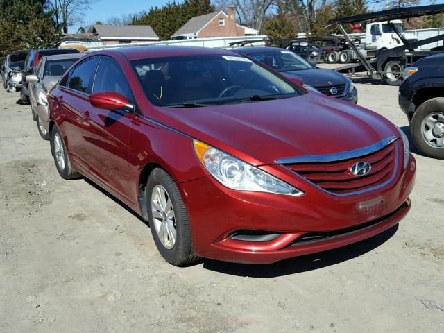 5NPEB4AC8CH490338 - 2012 HYUNDAI SONATA GLS RED photo 1