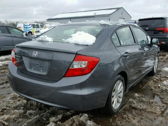 19XFB2F86CE023968 - 2012 HONDA CIVIC EX ნაცრისფერი ფოტო 4