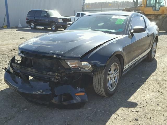 1ZVBP8AN6A5153769 - 2010 FORD MUSTANG BLACK photo 2