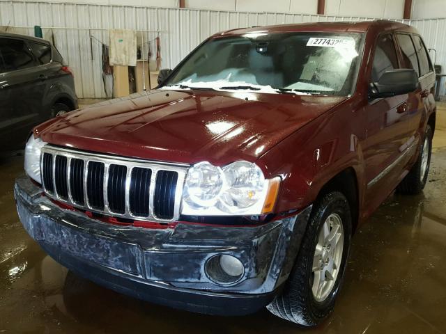 1J8HR78347C662262 - 2007 JEEP GRAND CHER MAROON photo 2