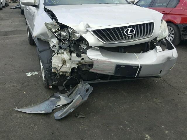 2T2GK31U99C058084 - 2009 LEXUS RX 350 SILVER photo 9