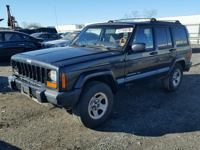 1J4FF68S9XL507807 - 1999 JEEP CHEROKEE S BLUE photo 2