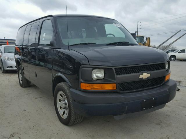 1GNUGBD48A1161687 - 2010 CHEVROLET EXPRESS G1 BLACK photo 1