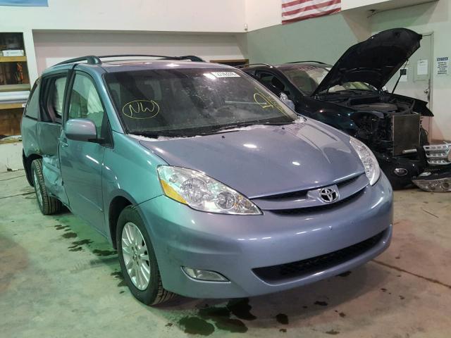 5TDYK4CC8AS338013 - 2010 TOYOTA SIENNA XLE BLUE photo 1