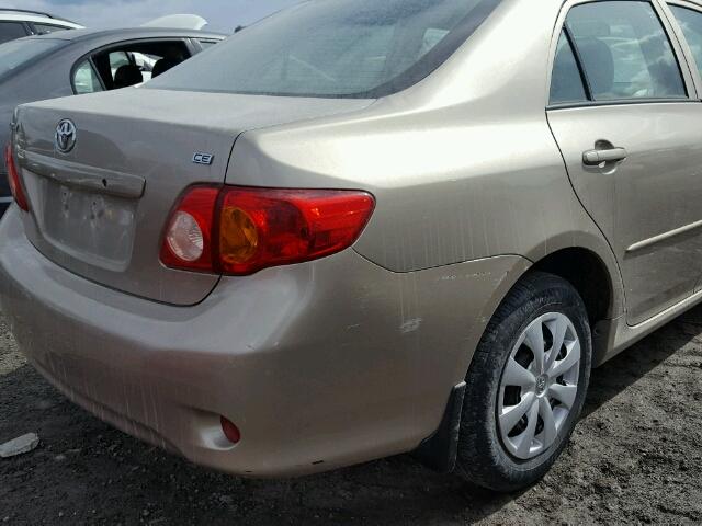 2T1BU4EE7AC299695 - 2010 TOYOTA COROLLA BA BEIGE photo 9