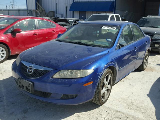 1YVFP80DX45N77158 - 2004 MAZDA 6 S BLUE photo 2