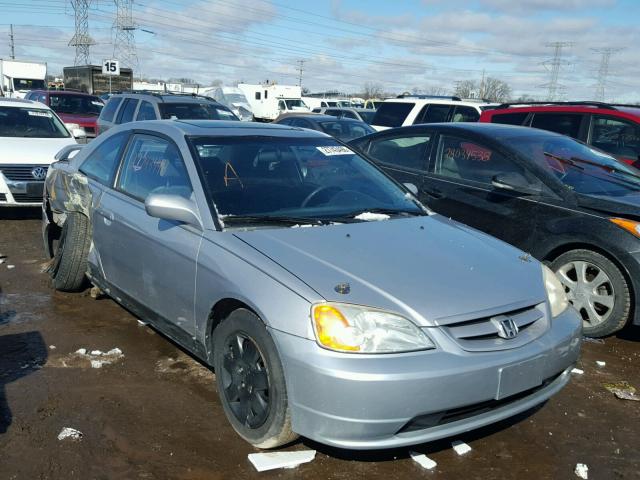 1HGEM22062L080975 - 2002 HONDA CIVIC EX SILVER photo 1