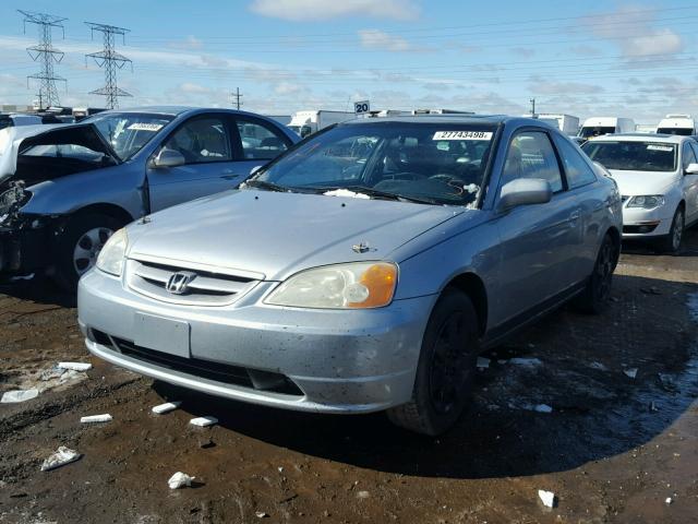 1HGEM22062L080975 - 2002 HONDA CIVIC EX Gümüş foto 2