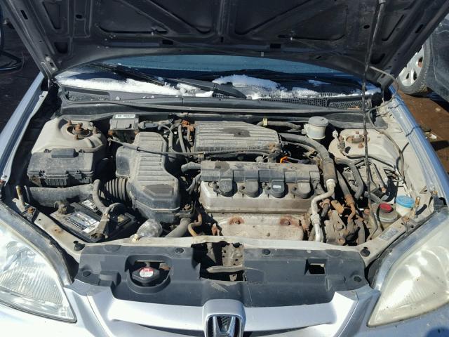 1HGEM22062L080975 - 2002 HONDA CIVIC EX Gümüş foto 7