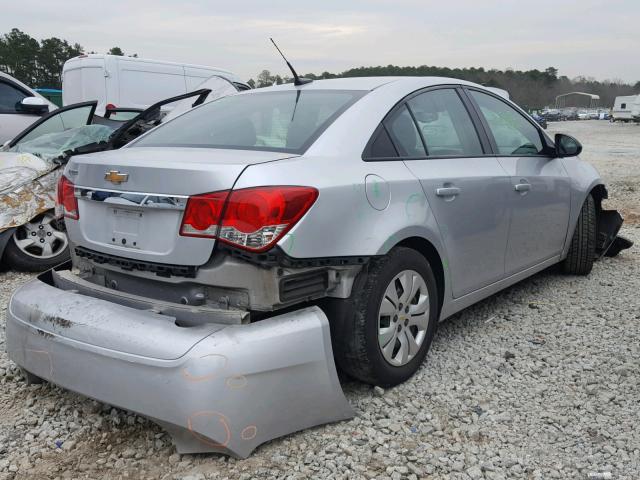 1G1PA5SH2E7467455 - 2014 CHEVROLET CRUZE LS SILVER photo 4