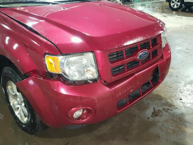 1FMCU94178KA26096 - 2008 FORD ESCAPE LIM RED photo 9