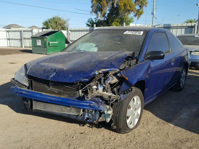 1HGEM22154L047381 - 2004 HONDA CIVIC DX V BLUE photo 2