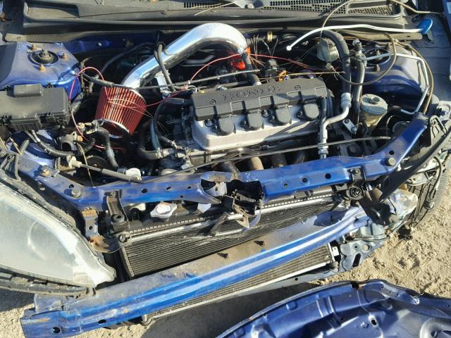 1HGEM22154L047381 - 2004 HONDA CIVIC DX V BLUE photo 7