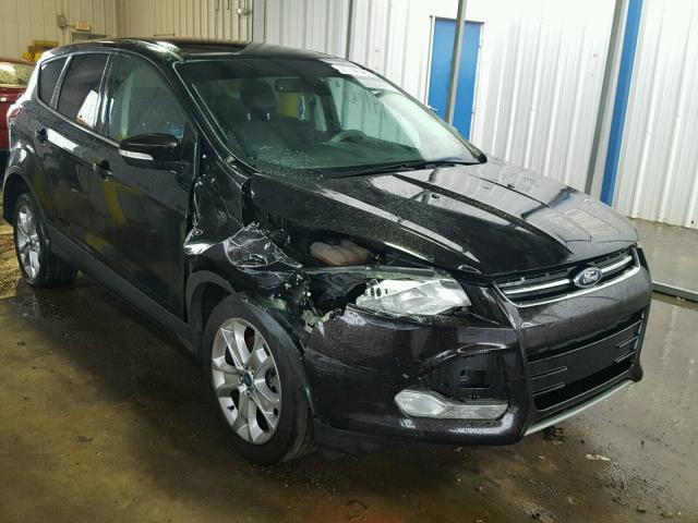 1FMCU9HX8DUD56987 - 2013 FORD ESCAPE SEL BLACK photo 1