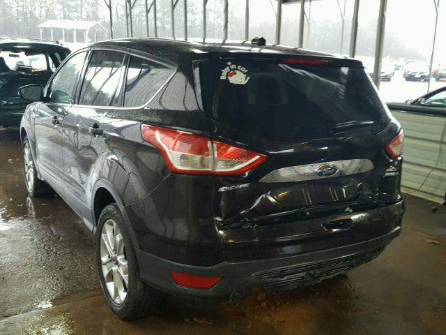 1FMCU9HX8DUD56987 - 2013 FORD ESCAPE SEL BLACK photo 3