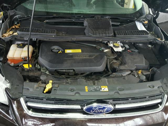 1FMCU9HX8DUD56987 - 2013 FORD ESCAPE SEL BLACK photo 7