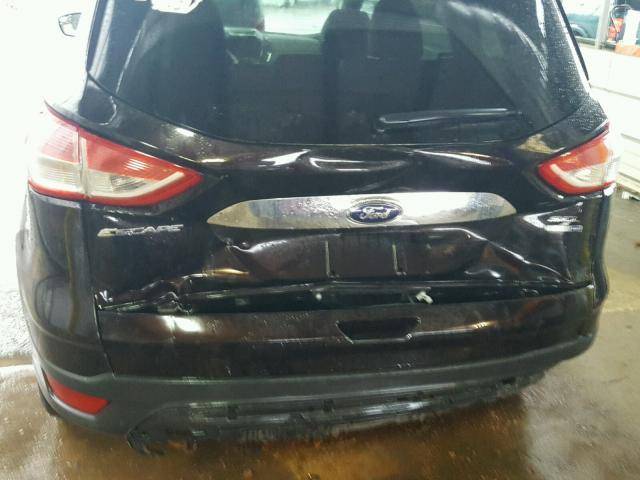 1FMCU9HX8DUD56987 - 2013 FORD ESCAPE SEL BLACK photo 9