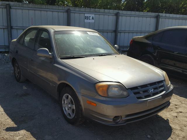 KMHCG45C84U527961 - 2004 HYUNDAI ACCENT GL CHARCOAL photo 1