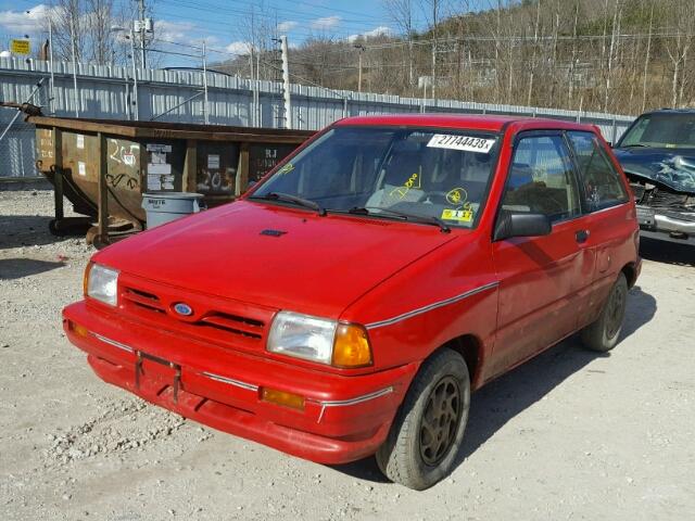 KNJPT06H4P6105566 - 1993 FORD FESTIVA GL RED photo 2