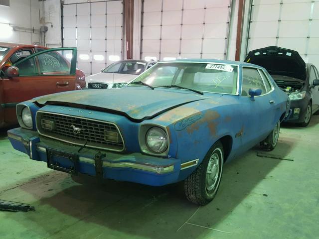 4F04Y201505 - 1974 FORD MUSTANG BLUE photo 2