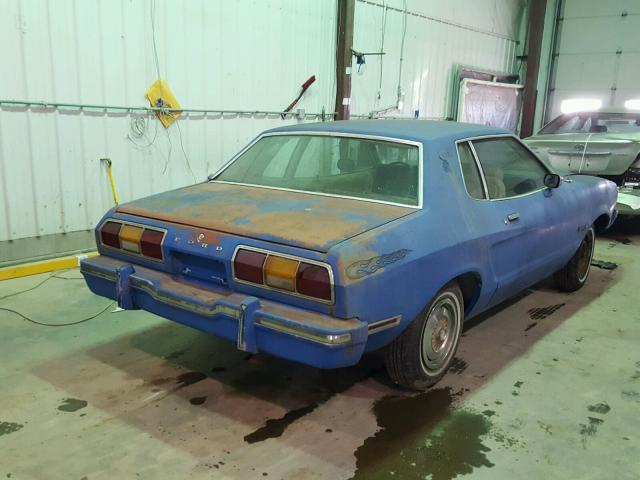 4F04Y201505 - 1974 FORD MUSTANG BLUE photo 4