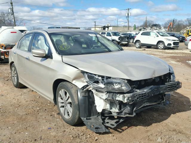 1HGCR2F32EA179029 - 2014 HONDA ACCORD LX TAN photo 1