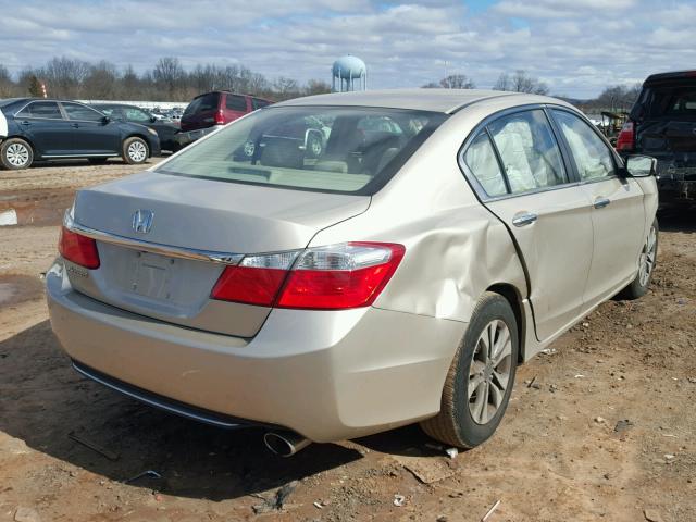 1HGCR2F32EA179029 - 2014 HONDA ACCORD LX TAN photo 4