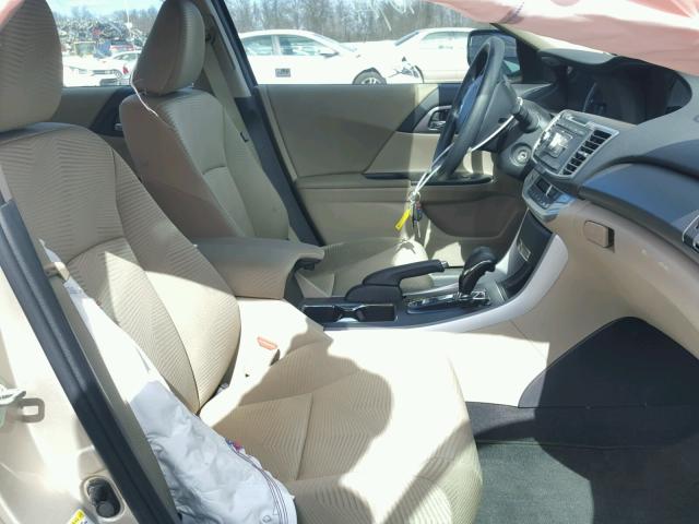 1HGCR2F32EA179029 - 2014 HONDA ACCORD LX TAN photo 5