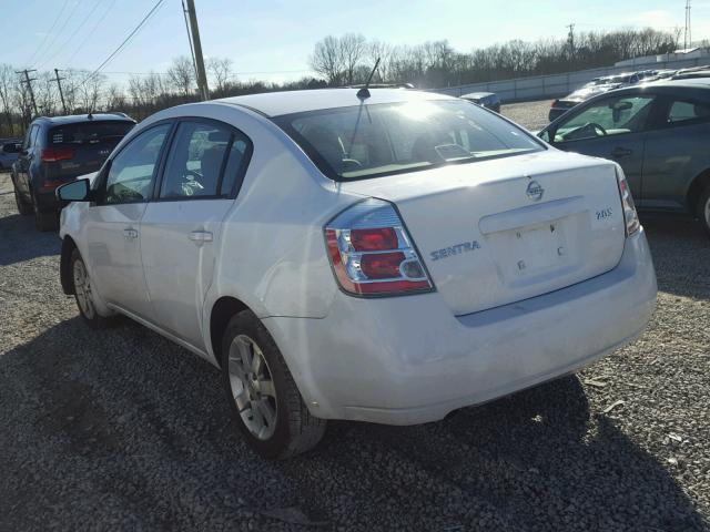 3N1AB61E57L625604 - 2007 NISSAN SENTRA 2.0 WHITE photo 3