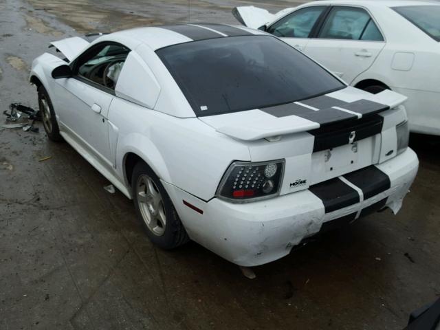 1FAFP40403F446625 - 2003 FORD MUSTANG WHITE photo 3