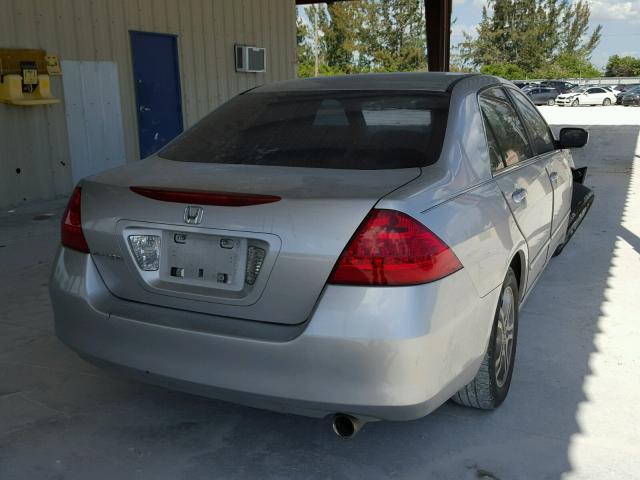 1HGCM56716A026498 - 2006 HONDA ACCORD EX GRAY photo 4