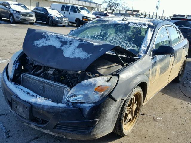 1G8ZS57B28F262823 - 2008 SATURN AURA XE BLACK photo 2