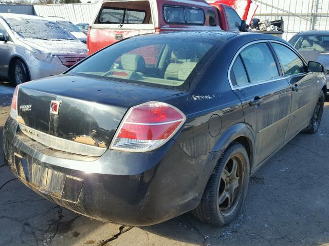 1G8ZS57B28F262823 - 2008 SATURN AURA XE BLACK photo 4