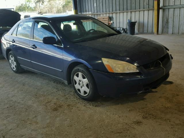 1HGCM56445A116149 - 2005 HONDA ACCORD LX BLUE photo 1