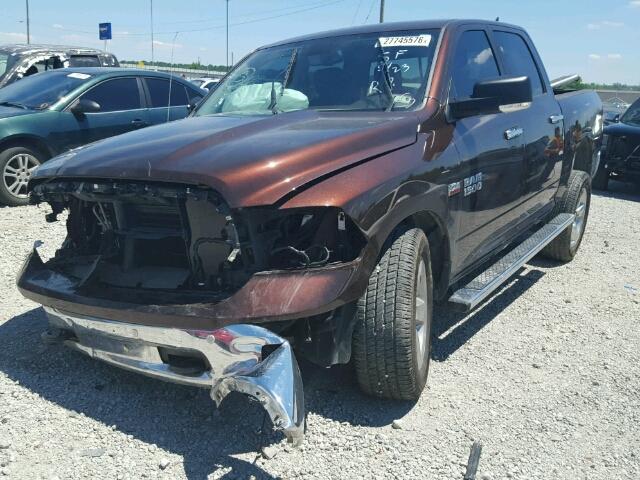 1C6RR7LT4ES415675 - 2014 RAM 1500 SLT BURGUNDY photo 2