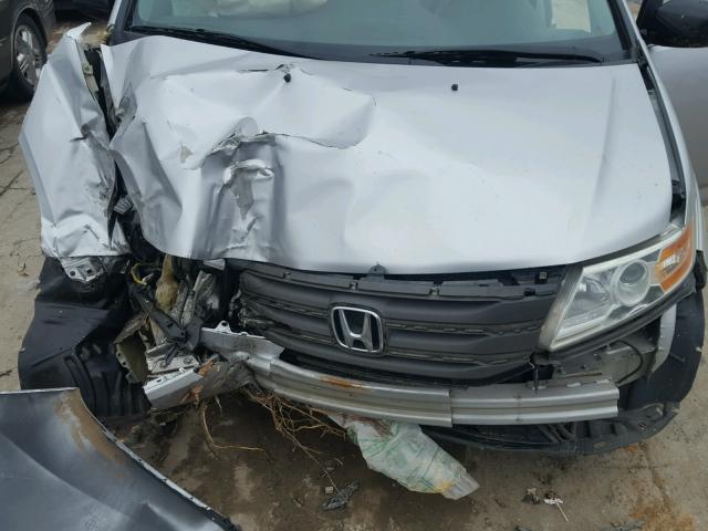 5FNRL5H69BB048217 - 2011 HONDA ODYSSEY EX SILVER photo 7