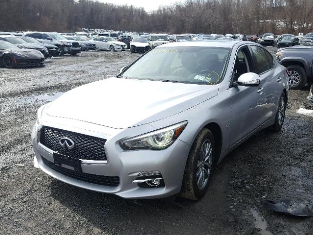 JN1CV7AR8HM681598 - 2017 INFINITI Q50 BASE SILVER photo 2