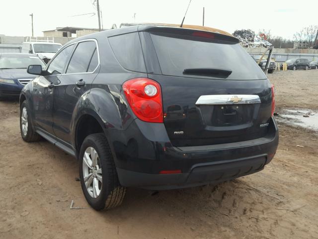 2GNFLCEK8C6221975 - 2012 CHEVROLET EQUINOX LS BLACK photo 3