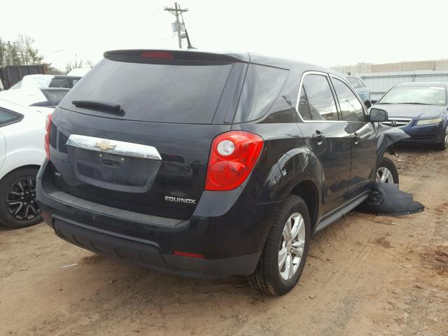 2GNFLCEK8C6221975 - 2012 CHEVROLET EQUINOX LS BLACK photo 4