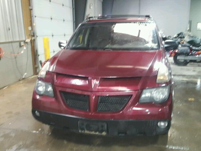 3G7DA03E12S575921 - 2002 PONTIAC AZTEK MAROON photo 9