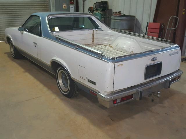 1W80U8D516175 - 1978 CHEVROLET EL CAMINO WHITE photo 3