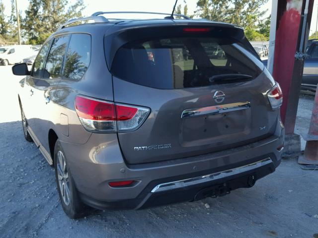 5N1AR2MN6EC639772 - 2014 NISSAN PATHFINDER BROWN photo 3