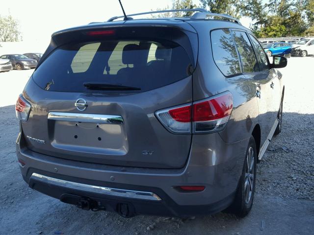 5N1AR2MN6EC639772 - 2014 NISSAN PATHFINDER BROWN photo 4