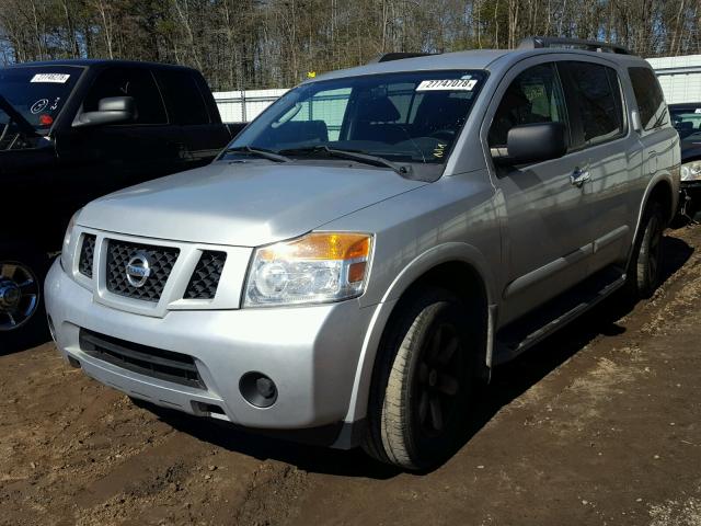 5N1BA0ND5AN617878 - 2010 NISSAN ARMADA SE SILVER photo 2