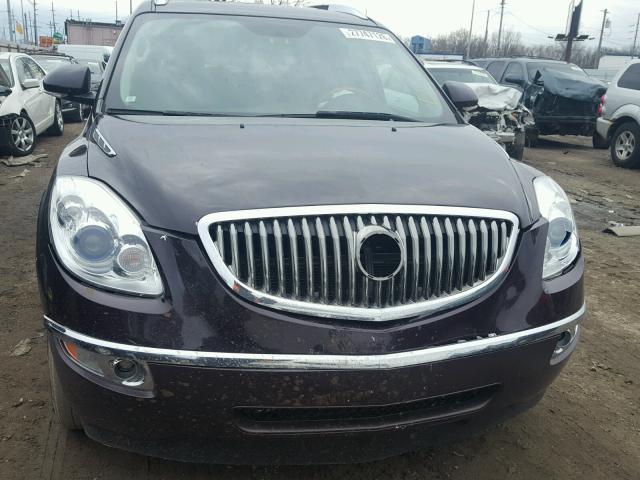 5GAEV13D79J143175 - 2009 BUICK ENCLAVE CX BURGUNDY photo 9