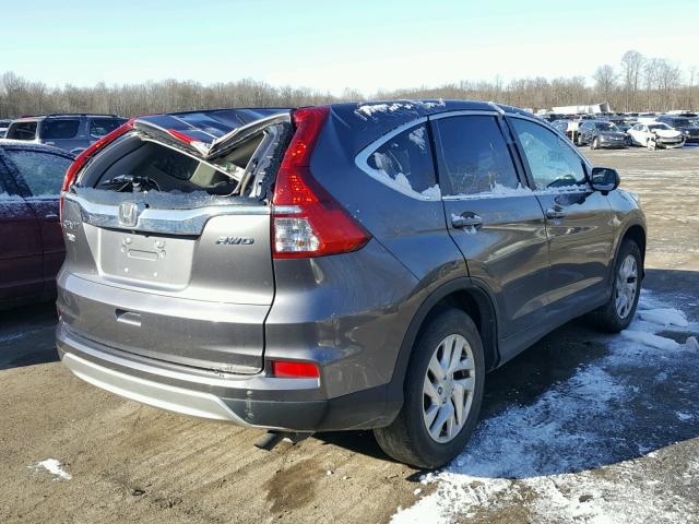 2HKRM4H57FH619578 - 2015 HONDA CR-V EX GRAY photo 4