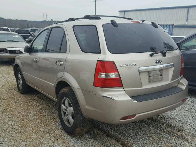 KNDJD736875678154 - 2007 KIA SORENTO EX GOLD photo 3