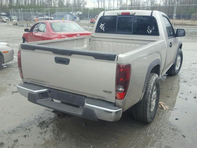 1GCDT146748153740 - 2004 CHEVROLET COLORADO TAN photo 4