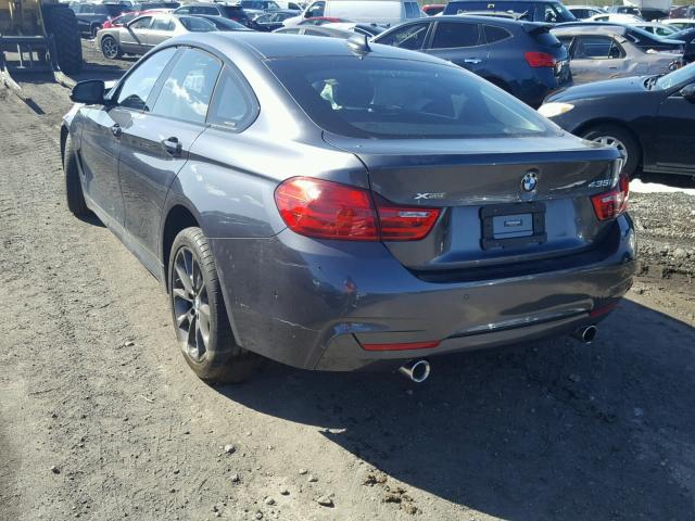 WBA4B3C51GG528505 - 2016 BMW 435 XI GRAY photo 3